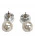 CHANEL (シャネル) パール付ココマークピアス シルバー：28000円