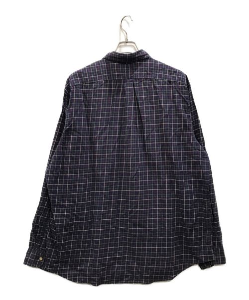 RALPH LAUREN（ラルフローレン）RALPH LAUREN (ラルフローレン) オーバーサイズチェックシャツ ネイビー×パープル サイズ:XXLの古着・服飾アイテム