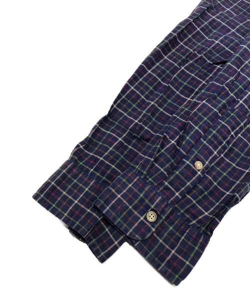 RALPH LAUREN（ラルフローレン）RALPH LAUREN (ラルフローレン) オーバーサイズチェックシャツ ネイビー×パープル サイズ:XXLの古着・服飾アイテム