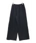 ENFOLD (エンフォルド) STRAIGHT-WIDE PANTS ウールイージータックワイドパンツ ブラック サイズ:34：5000円