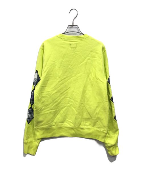 Noah（ノア）Noah (ノア) Argyle Applique Sweatshirt イエロー サイズ:Ｓの古着・服飾アイテム