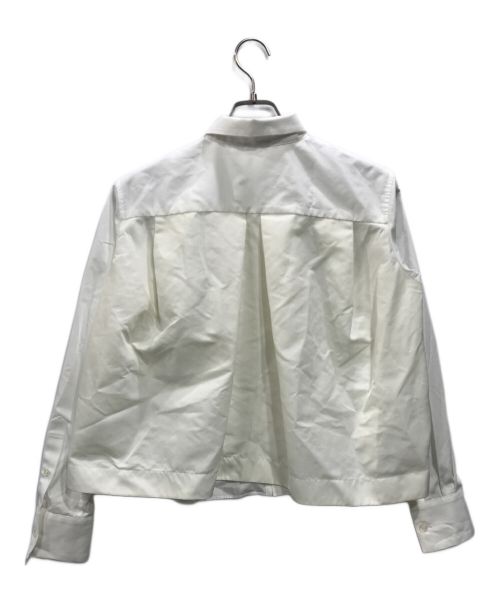 sacai（サカイ）sacai (サカイ) Cotton Poplin x Nylon Twill Shirt ホワイト サイズ:1の古着・服飾アイテム