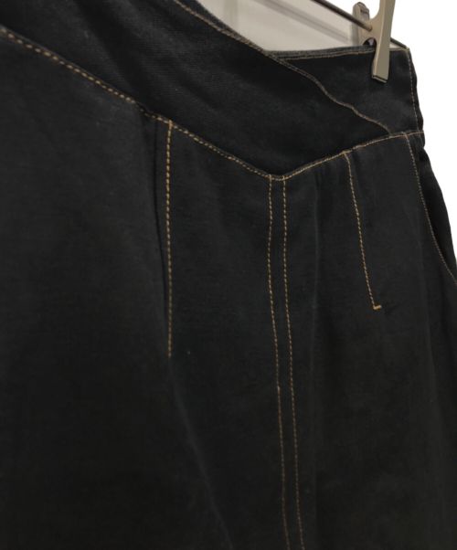 TODAYFUL（トゥデイフル）TODAYFUL (トゥデイフル) Cottonlinen Stitch Skirt ブラック サイズ:36の古着・服飾アイテム