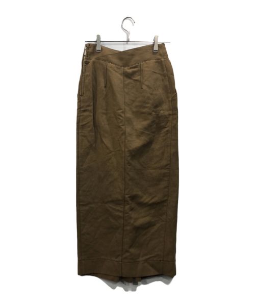 TODAYFUL（トゥデイフル）TODAYFUL (トゥデイフル) Cottonlinen Stitch Skirt ブラウン サイズ:36の古着・服飾アイテム