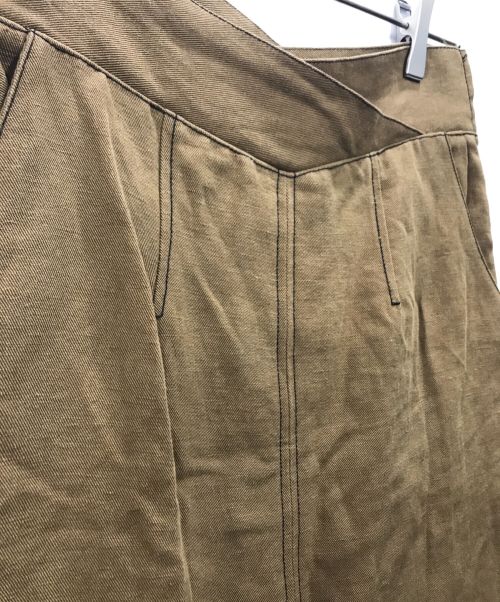 TODAYFUL（トゥデイフル）TODAYFUL (トゥデイフル) Cottonlinen Stitch Skirt ブラウン サイズ:36の古着・服飾アイテム
