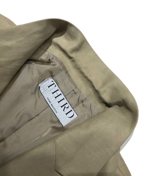 THIRD MAGAZINE（サードマガジン）THIRD MAGAZINE (サードマガジン) リネン混ショートスリーブジャケット ベージュ サイズ:9の古着・服飾アイテム
