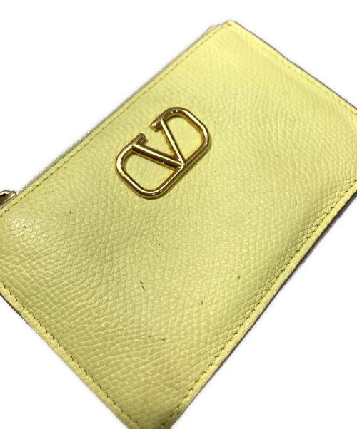 VALENTINO（ヴァレンティノ）VALENTINO (ヴァレンティノ) カードケース イエローの古着・服飾アイテム