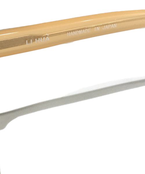 LI HUA（リーファー）LI HUA (リーファー) サングラス ベージュの古着・服飾アイテム