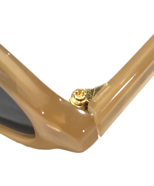 LI HUA（リーファー）LI HUA (リーファー) サングラス ベージュの古着・服飾アイテム