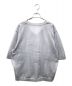 CLANE (クラネ) SHEER V NECK KNIT TOPS シルバー サイズ:1：6000円