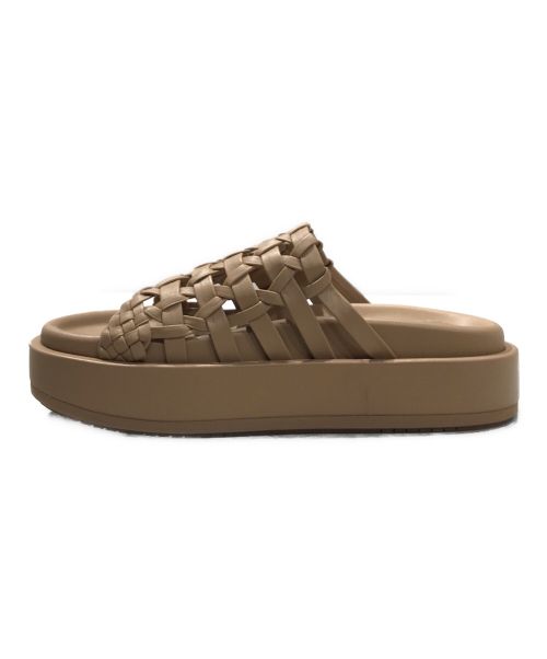 PALOMA BARCELO（パロマバルセロ）paloma barcelo (パロマバルセロ) NADIRA メッシュサンダル ベージュ サイズ:37の古着・服飾アイテム