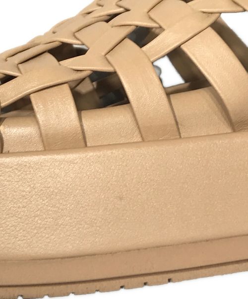 PALOMA BARCELO（パロマバルセロ）paloma barcelo (パロマバルセロ) NADIRA メッシュサンダル ベージュ サイズ:37の古着・服飾アイテム