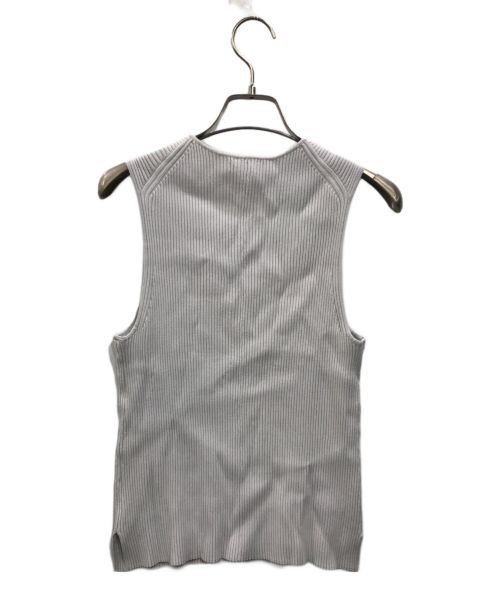 theory（セオリー）theory (セオリー) Wooster Crepe Knit Sleeveless Shell グレー サイズ:Sの古着・服飾アイテム