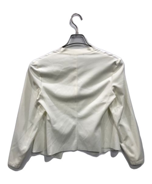 theory luxe（セオリーリュクス）theory luxe (セオリーリュクス) ノーカラージャケット アイボリー サイズ:38の古着・服飾アイテム