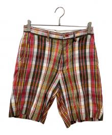 POLO RALPH LAUREN（ポロ・ラルフローレン）の古着「チェックハーフパンツ」｜レッド