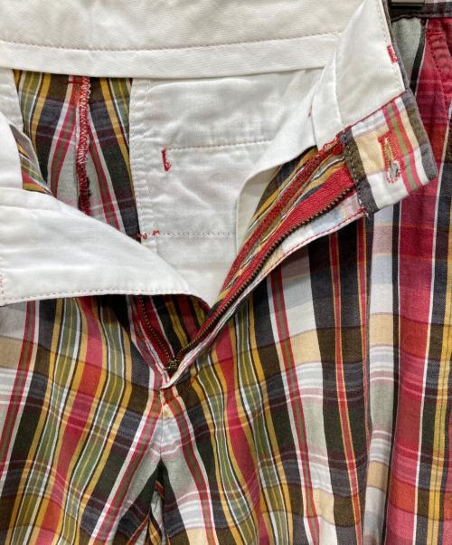 POLO RALPH LAUREN（ポロ・ラルフローレン）POLO RALPH LAUREN (ポロ・ラルフローレン) チェックハーフパンツ レッド サイズ:記載なしの古着・服飾アイテム