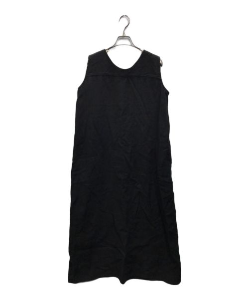 house of lotus（ハウスオブロータス）house of lotus (ハウスオブロータス) リネンノースリーブワンピース ブラック サイズ:Ｍの古着・服飾アイテム
