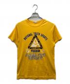 Championチャンピオン）の古着「カレッジTシャツ」｜イエロー