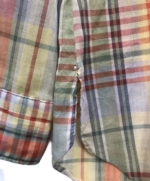 ARROW（アロー）ARROW (アロー) チェックシャツ グレー サイズ:Sの古着・服飾アイテム