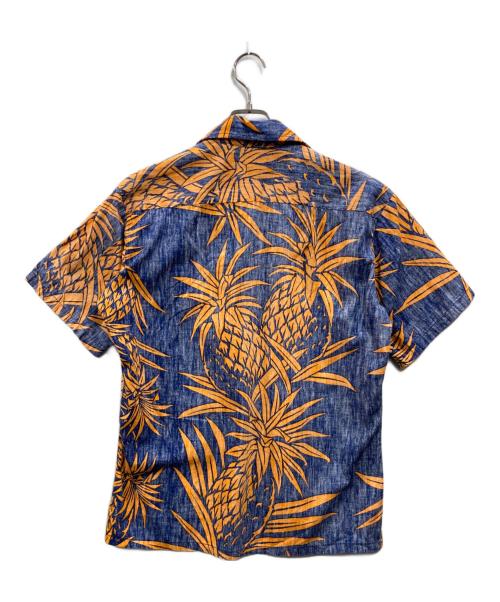 Ocean Pacific（オーシャンパシフィック）Ocean Pacific (オーシャンパシフィック) 70ｓプルオーバーアロハ ブルー×オレンジ サイズ:Ｍの古着・服飾アイテム