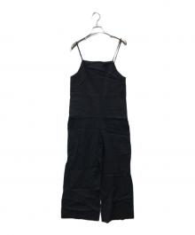 23区（ニジュウサンク）の古着「リネンレーヨンストレッチサロペット」｜ブラック