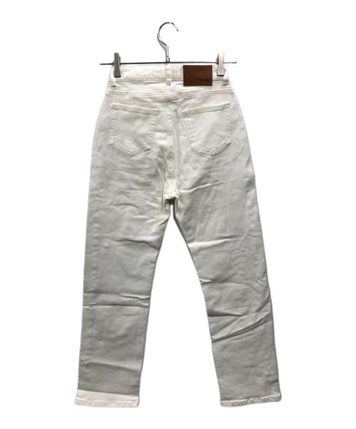 COHINA（コヒナ）COHINA (コヒナ) カラースリムストレートデニムパンツ ホワイト サイズ:ＸＳの古着・服飾アイテム