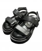 artemis by DIANAアルテミスバイダイアナ）の古着「フットベッドサンダル」｜ブラック