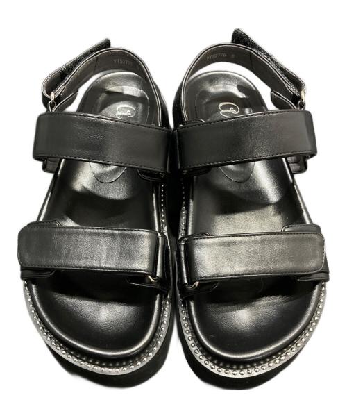 artemis by DIANA（アルテミスバイダイアナ）artemis by DIANA (アルテミスバイダイアナ) フットベッドサンダル ブラック サイズ:Ｓの古着・服飾アイテム