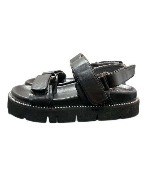 artemis by DIANA（アルテミスバイダイアナ）artemis by DIANA (アルテミスバイダイアナ) フットベッドサンダル ブラック サイズ:Ｓの古着・服飾アイテム