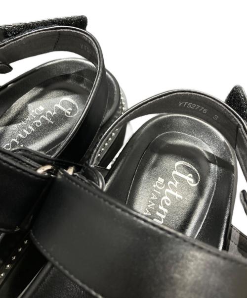 artemis by DIANA（アルテミスバイダイアナ）artemis by DIANA (アルテミスバイダイアナ) フットベッドサンダル ブラック サイズ:Ｓの古着・服飾アイテム