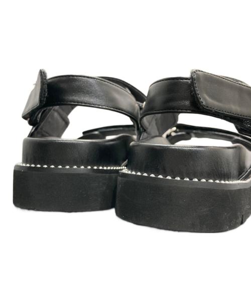 artemis by DIANA（アルテミスバイダイアナ）artemis by DIANA (アルテミスバイダイアナ) フットベッドサンダル ブラック サイズ:Ｓの古着・服飾アイテム