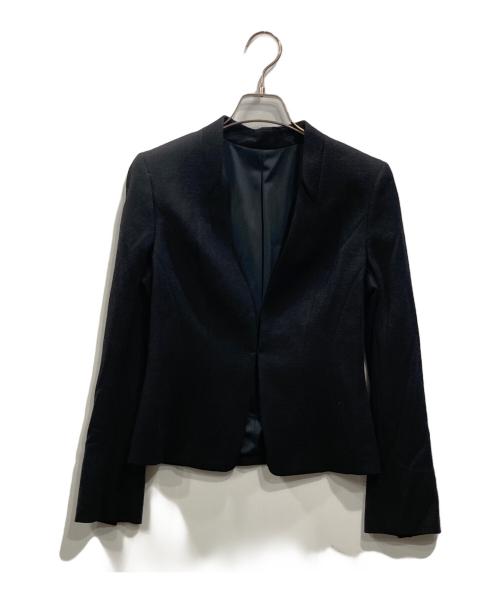 COUP DE CHANCE（クードシャンス）COUP DE CHANCE (クードシャンス) ノーカラージャケット ブラック サイズ:36の古着・服飾アイテム