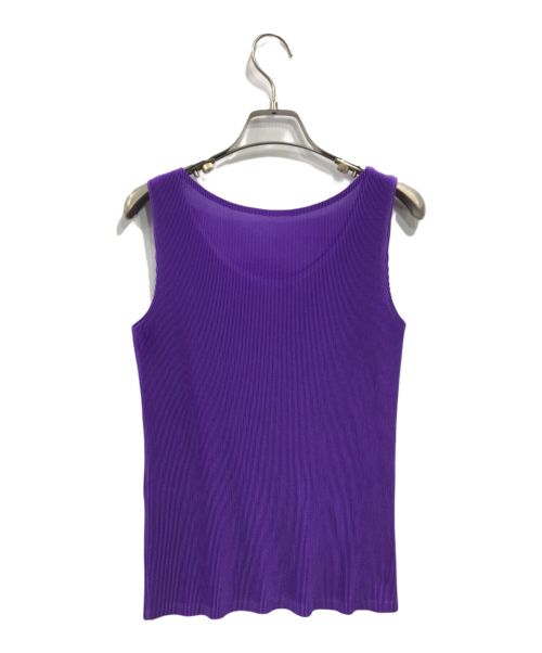 PLEATS PLEASE（プリーツプリーズ）PLEATS PLEASE (プリーツプリーズ) プリーツタンクトップ パープル サイズ:3の古着・服飾アイテム