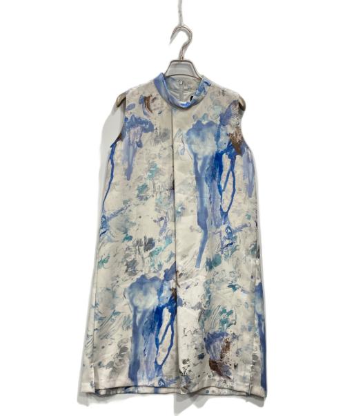 UNITED TOKYO（ユナイテッドトーキョー）UNITED TOKYO (ユナイテッドトーキョー) ノースリーブワンピース ブルー サイズ:1の古着・服飾アイテム