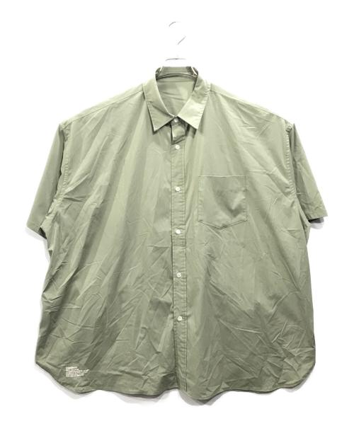 FreshService（フレッシュサービス）FreshService (フレッシュサービス) MICRO TYPEWRITER CORPORATE S/S REGULAR COLLAR SHIRT（マイクロタイプライターコーポレイトレギュラーカラーシャツ） グリーン サイズ:Freeの古着・服飾アイテム