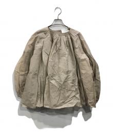 crinkle crinkle crinkle（クリンクル クリンクル クリンクル）の古着「sheer hand pleats volume ブラウス」｜ピンク