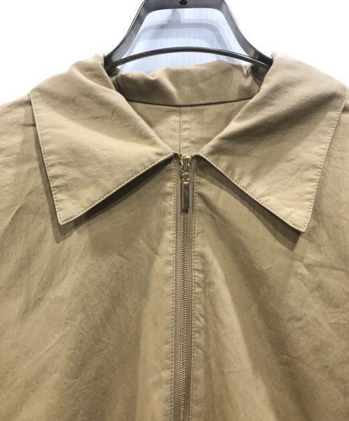Spick and Span（スピック＆スパン）Spick and Span (スピックアンドスパン) コットンサテンハーフジップワンピース ベージュ サイズ:36の古着・服飾アイテム