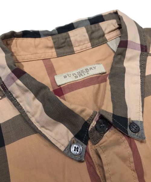 BURBERRY BRIT（バーバリーブリット）BURBERRY BRIT (バーバリーブリット) ノバチェックシャツ ブラウン サイズ:Lの古着・服飾アイテム
