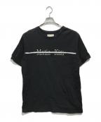 martin kimマーティンキム）の古着「LOGO CUTTED LAYERED TOP」｜ブラック