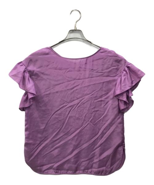 TIARA（ティアラ）TIARA (ティアラ) 2wayフレアスリーブブラウス パープル サイズ:Freeの古着・服飾アイテム