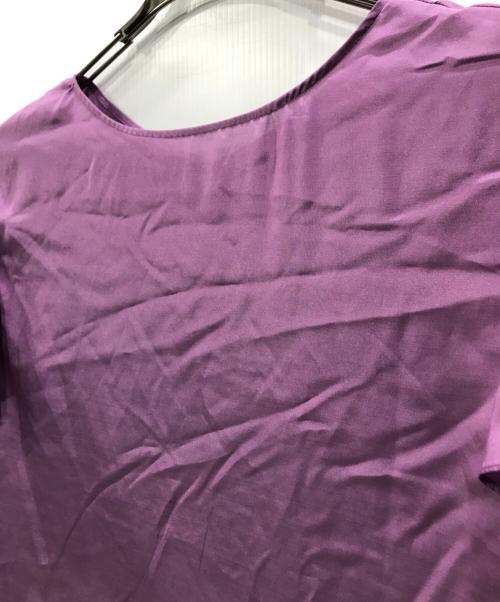 TIARA（ティアラ）TIARA (ティアラ) 2wayフレアスリーブブラウス パープル サイズ:Freeの古着・服飾アイテム