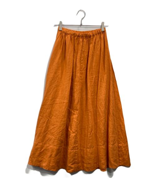 MICA&DEAL（マイカアンドディール）MICA&DEAL (マイカアンドディール) overdye flare skirt オレンジ サイズ:Freeの古着・服飾アイテム