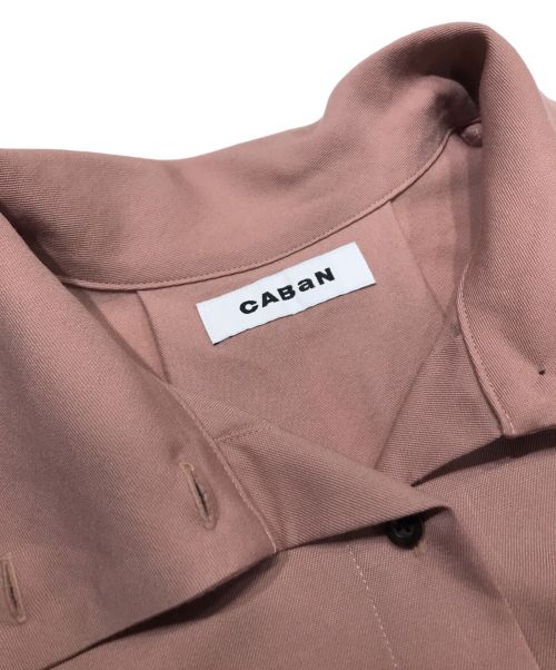 CABAN（キャバン）CABAN (キャバン) ウールツイルハイネックロングシャツ ピンク サイズ:Ｓの古着・服飾アイテム