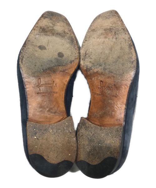 Ferrante（フェランテ）FERRANTE (フェランテ) スエードコインローファー ネイビー サイズ:7.5の古着・服飾アイテム