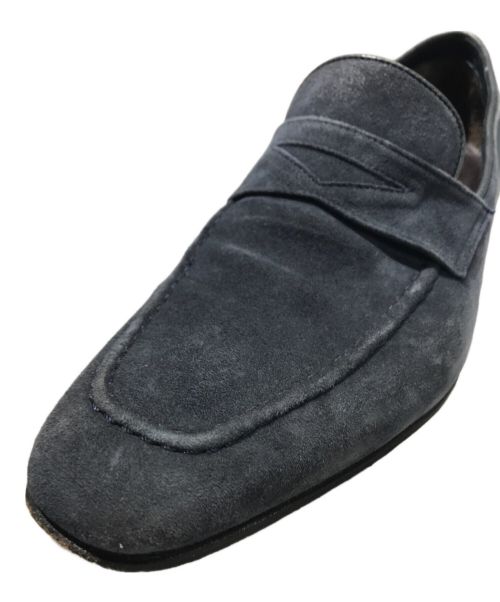 Ferrante（フェランテ）FERRANTE (フェランテ) スエードコインローファー ネイビー サイズ:7.5の古着・服飾アイテム