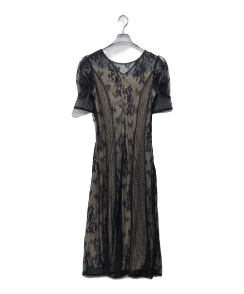 LAGUNA MOON（ラグナムーン）LAGUNA MOON (ラグナムーン) LADYパネルレースワンピース ブラック サイズ:Ｍの古着・服飾アイテム