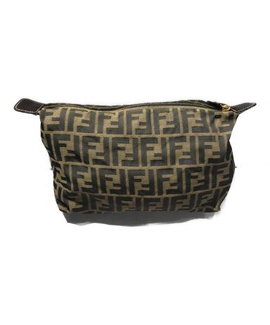 希少✨FENDI フェンディ ズッカ柄 ポーチ バッグ ブラウン系 FFロゴ 3038002865553146_01_3268.jpeg