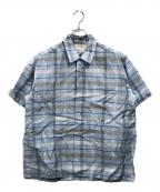 Sandy mac Donaldサンディマクドナルド）の古着「半袖シャツ」｜ブルー