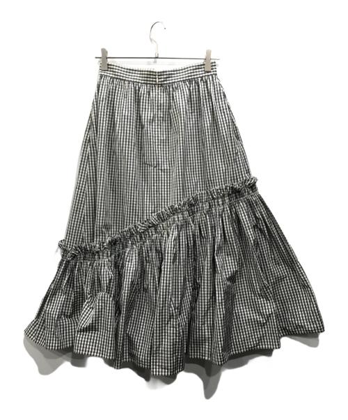 UNITED ARROWS TOKYO（ユナイテッドアローズトウキョウ）UNITED ARROWS TOKYO (ユナイテッドアローズトウキョウ) Pタフタ レディスカート ネイビー×ホワイト サイズ:36の古着・服飾アイテム