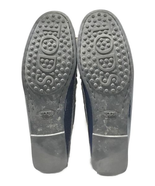 TOD'S（トッズ）TOD'S (トッズ) ゴンミーニ ドライビングシューズ ネイビー サイズ:34.5の古着・服飾アイテム